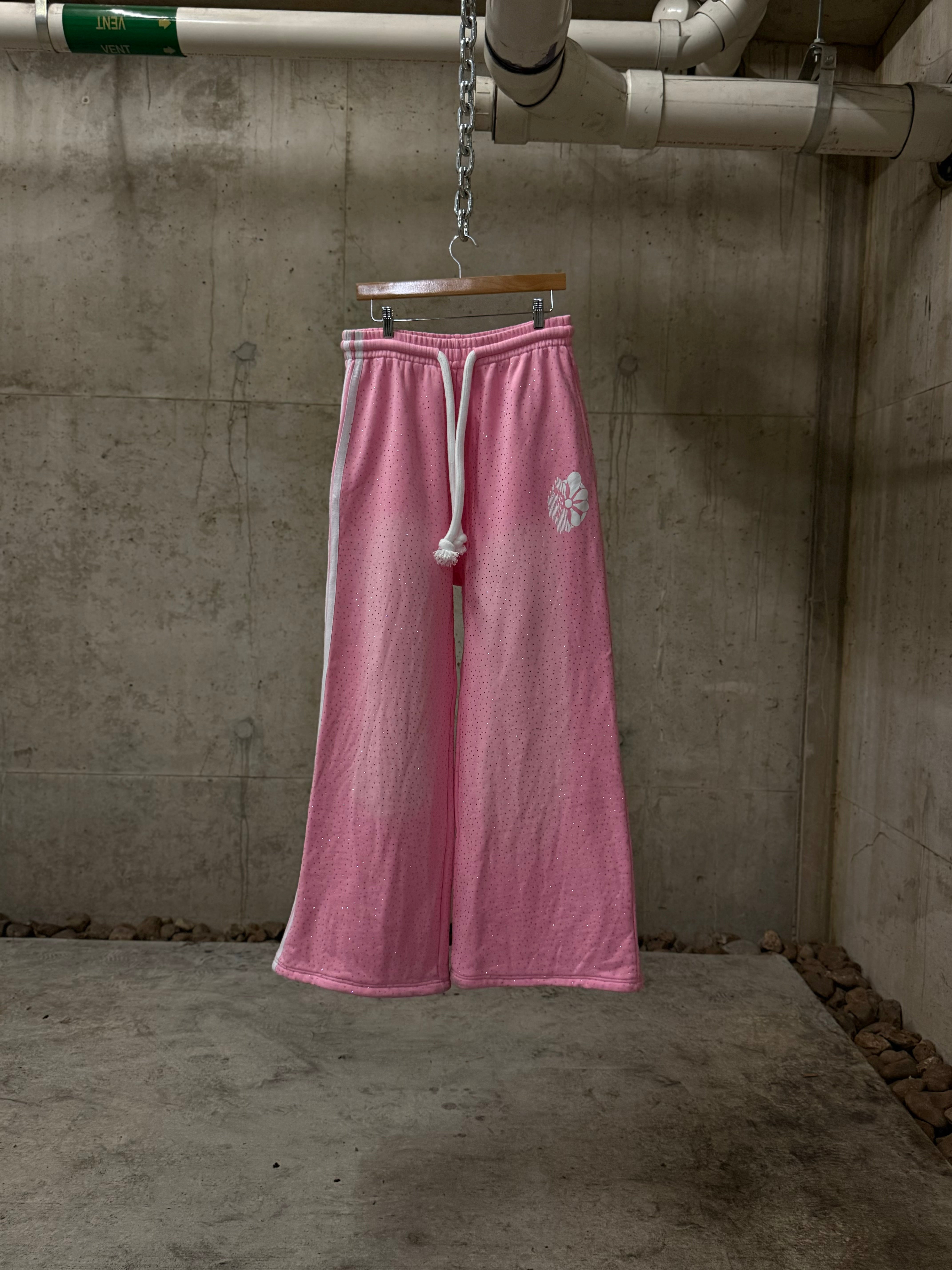 Perfekte glitrende joggebukse