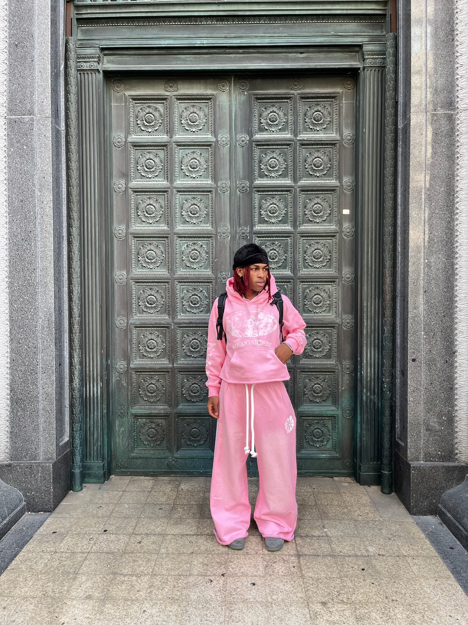 Perfekte glitrende joggebukse