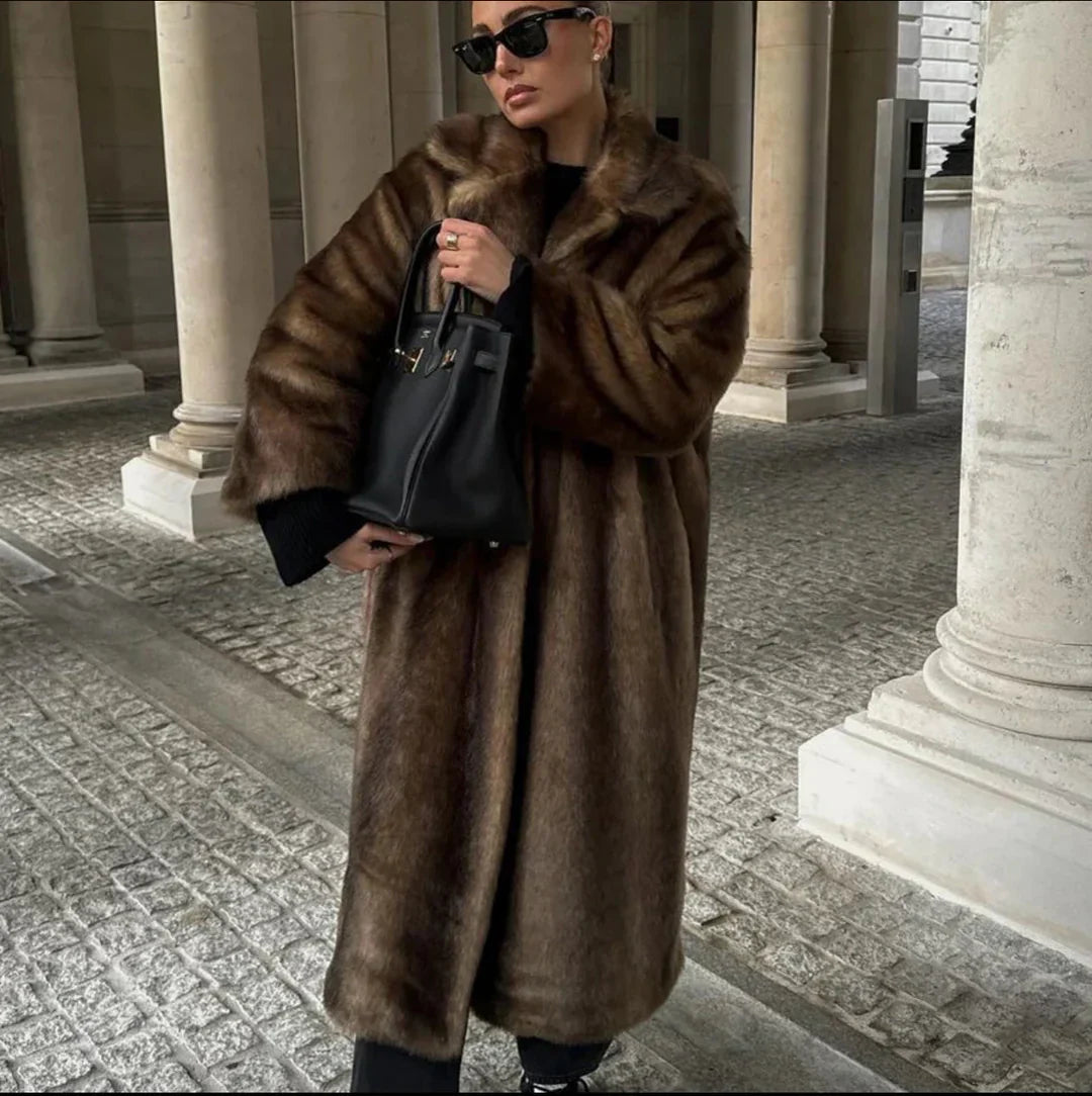 Luxurious Faux Fur Coat