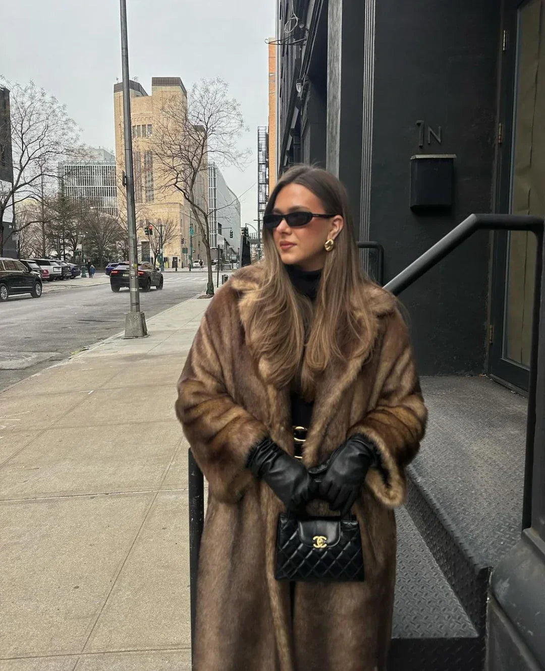 Luxurious Faux Fur Coat