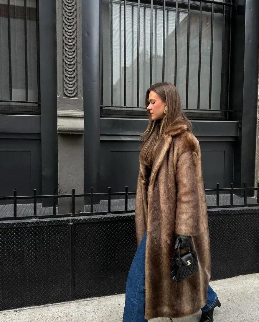 Luxurious Faux Fur Coat