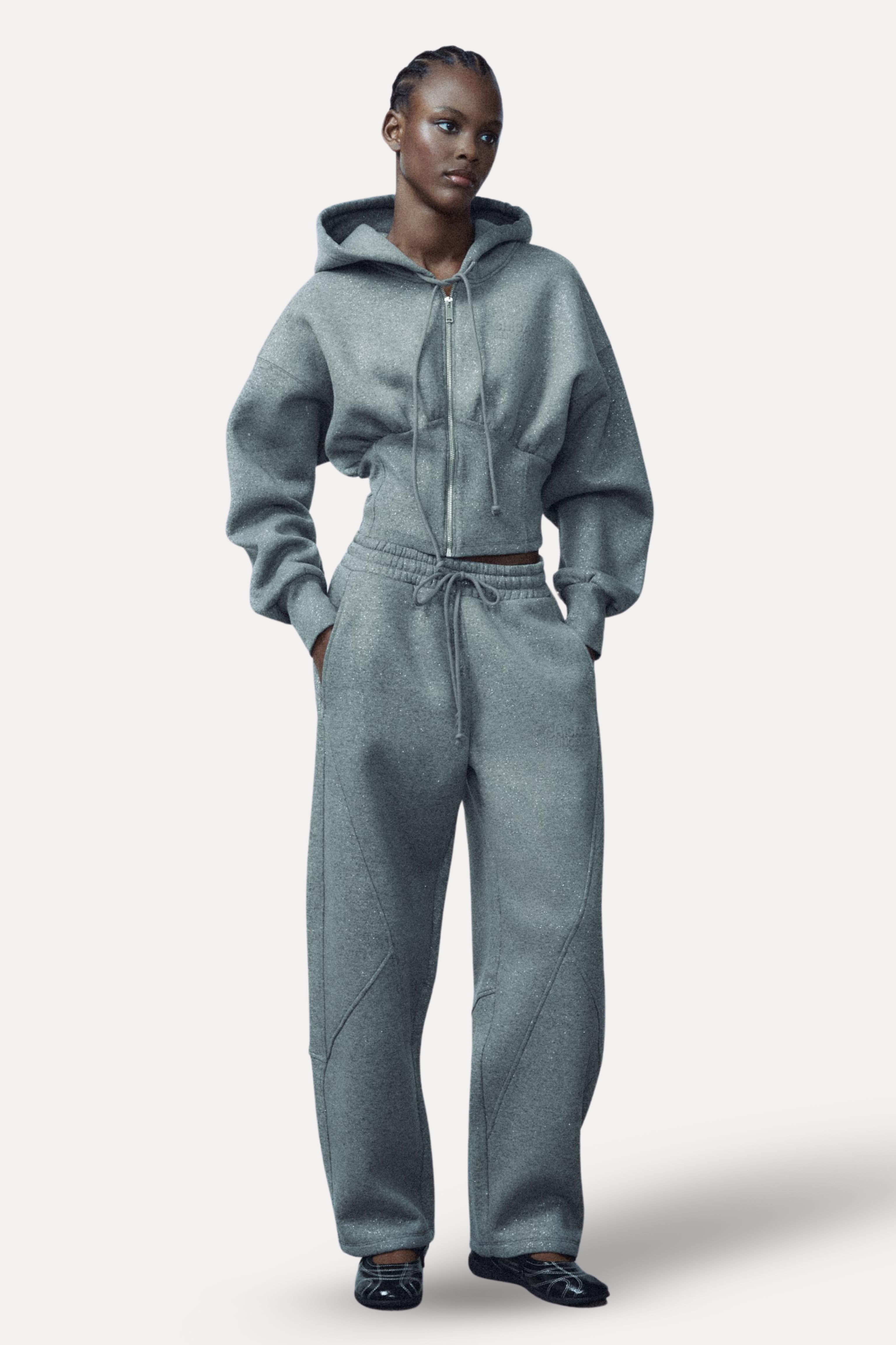 Perfekter Glitzer -Tracksuit